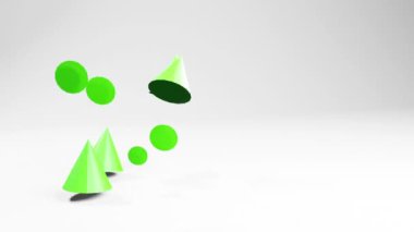 Tekno geometrik şekiller oluşturulmuş animasyon hareketi grafikleri soyut geometrik arkaplan