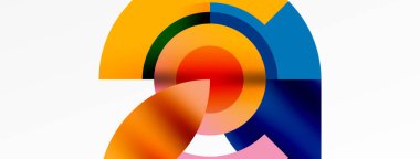 Yuvarlak elementler ve daireler geometrik minimum bileşim arka planı. Duvar Kağıdı, Sancak, Arkaplan, Kart, Kitap İllüstrasyonu, İniş Sayfası