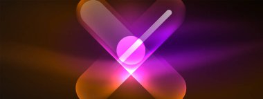 Soyut tasarım, neon ışıklı efektlerle titreşir. Karanlığın içinde büyüleyici bir parıltı yayar. Gözü canlı enerjisiyle büyüler. Cam daireler parlak ışık efektleri