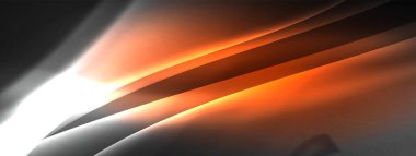 Duvar kağıdı, kartvizit, kapak, poster, afiş, broşür, başlık, web sitesi için neon ışık efektli satır ve dalgalar