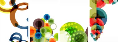 Geometrik soyut posterler dizisi. Duvar kağıdı, kartvizit, kapak, poster, afiş, broşür, başlık, web sitesi için soyut arkaplan