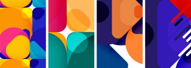 Duvar kağıdı, kartvizit, kapak, poster, afiş, broşür, başlık, web sitesi için geometrik ögeler