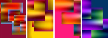 Metalik parlak kare konsept posterler. Duvar kağıdı, bayrak, arkaplan, kart, kitap illüstrasyonu için vektör illüstrasyonu, iniş sayfası