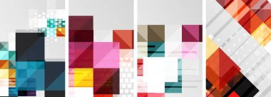 Renkli kare posterler, iş şablonları. Duvar Kağıdı, Sancak, Arkaplan, Kart, Kitap İllüstrasyonu, İniş Sayfası