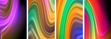 Duvar kağıdı, kartvizit, kapak, poster, afiş, broşür, başlık, web sitesi için sıvı renk dalgaları posteri