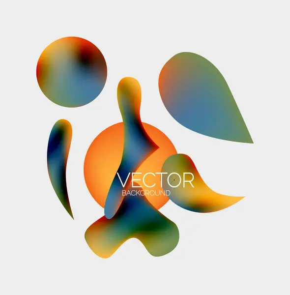 Vector Abstracto Brillante Formas Fondo — Archivo Imágenes Vectoriales