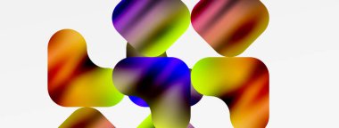 Geometrik soyut şekilli metalik sıvı rengi. Duvar Kağıdı, Sancak, Arkaplan, Kart, Kitap İllüstrasyonu, İniş Sayfası
