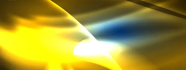 Неоновые Светящиеся Волны Линии Фона Обоев Визитной Карточки Обложки Плаката — стоковый вектор