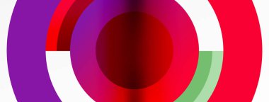 Çember geometrik soyut vektör arkaplanı