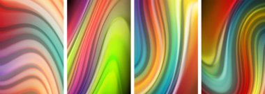 Duvar kağıdı, kartvizit, kapak, poster, afiş, broşür, başlık, web sitesi için sıvı renk dalgaları posteri