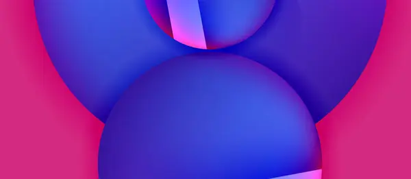 Блестящие Металлические Светящиеся Круги Геометрического Фона Минимальная Абстрактная Композиция Векторная — стоковый вектор