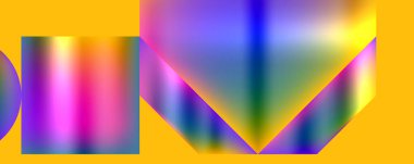 Neon renkli geometrik şekiller. Duvar Kağıdı, Sancak, Arkaplan, Kart, Kitap İllüstrasyonu, İniş Sayfası