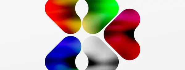 Geometrik Soyut Şekilli Metalik Sıvı Rengi Duvar Kağıdı Sancak Arkaplan — Stok Vektör