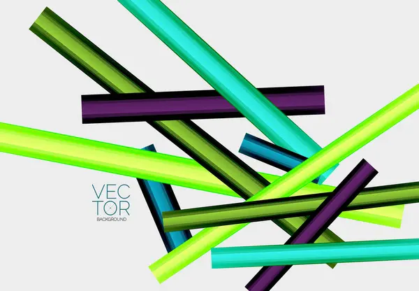 Абстрактный Цвет Прямой Линии Векторного Фона — стоковый вектор
