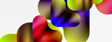 Geometrik soyut şekilli metalik sıvı rengi. Duvar Kağıdı, Sancak, Arkaplan, Kart, Kitap İllüstrasyonu, İniş Sayfası