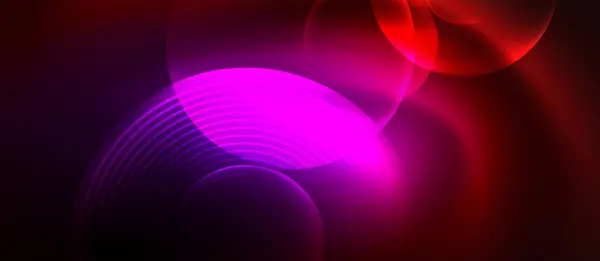 Neon Sihirli Işık Tasarımı Duvar Kağıdı Sancak Arkaplan Kart Kitap — Stok Vektör