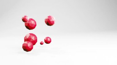 Tekno küreler canlandırma hareketi grafikleri soyut geometrik arkaplan