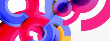 Yuvarlak elementler ve daireler geometrik minimum bileşim arka planı. Duvar Kağıdı, Sancak, Arkaplan, Kart, Kitap İllüstrasyonu, İniş Sayfası