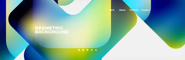 ランディング ページ サイトのティール リキッド カラー背景デザイン 流体勾配図形の組成 未来的なデザインポスター Eps10 ベクトル — ストックベクタ