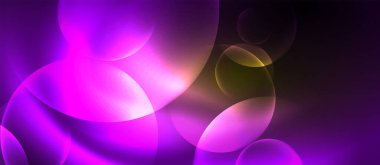 Neon daireler geometrik dizaynlı tekno konsept. Duvar Kağıdı, Sancak, Arkaplan, Kart, Kitap İllüstrasyonu, İniş Sayfası