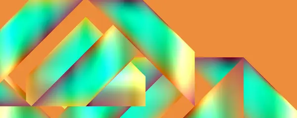Neon Χρώμα Αφηρημένα Γεωμετρικά Σχήματα Σχεδιασμό Φόντου Εικονογράφηση Διάνυσμα Για — Διανυσματικό Αρχείο