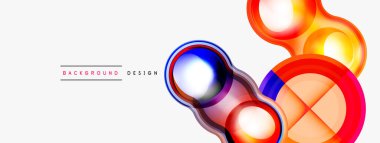 Yaratıcı çember geometrik soyut arkaplan