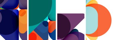 Duvar kağıdı, kartvizit, kapak, poster, afiş, broşür, başlık, web sitesi için geometrik ögeler