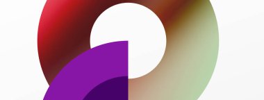 Çember geometrik soyut vektör arkaplanı