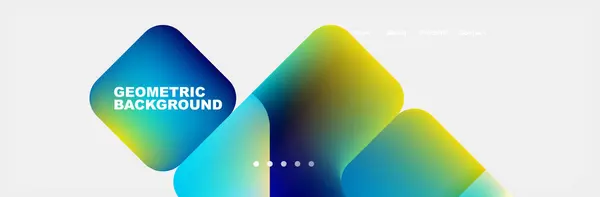 Teal Liquid Color Background Design Landing Page Site Fluid Gradient — Stock Vector