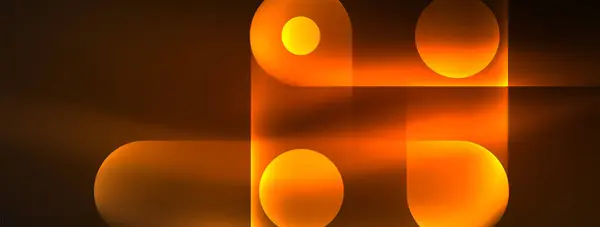 Abstrakcyjny Design Pulsuje Neonowymi Efektami Świetlnymi Rzucając Olśniewający Blask Ciemności — Wektor stockowy