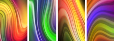 Duvar kağıdı, kartvizit, kapak, poster, afiş, broşür, başlık, web sitesi için sıvı renk dalgaları posteri