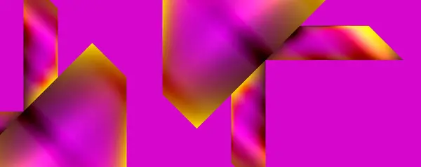 Néon Couleur Abstraite Formes Géométriques Conception Fond Illustration Vectorielle Pour — Image vectorielle