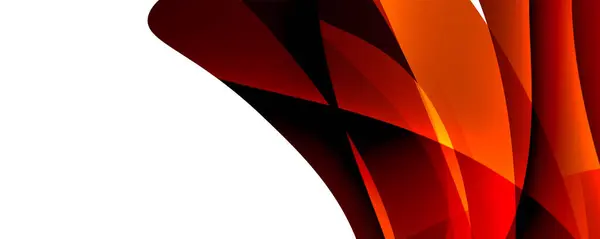 Une Composition Abstraite Avec Liquide Rouge Orange Fond Blanc Comprend — Image vectorielle