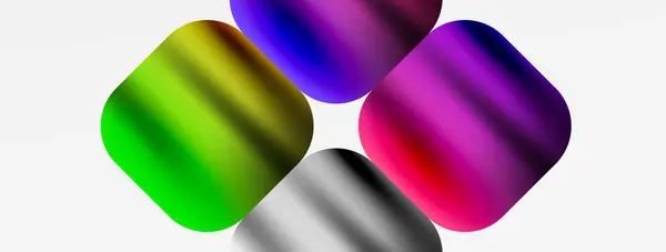 Cirkel Beschikt Een Kleurrijk Spectrum Van Tinten Tinten Waaronder Paars — Stockvector