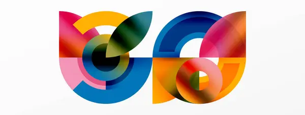 Logo Artistique Coloré Inspiré Par Les Teintes Vibrantes Arc Ciel — Image vectorielle