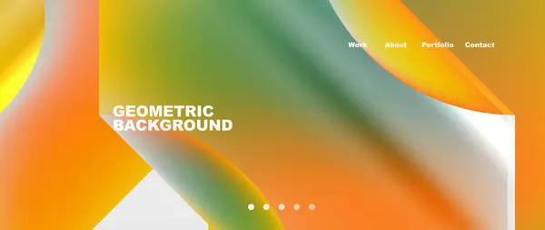 Fond Géométrique Vibrant Avec Arc Ciel Couleurs Compris Ambre Orange — Image vectorielle