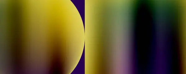 Mesmerizing Macro Photography Shot Liquid Yellow Circle Purple Background Creating — Stock Vector