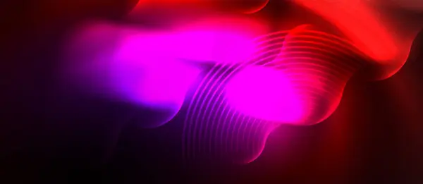Une Image Floue Lumières Électriques Bleues Magenta Mélangeant Avec Des — Image vectorielle