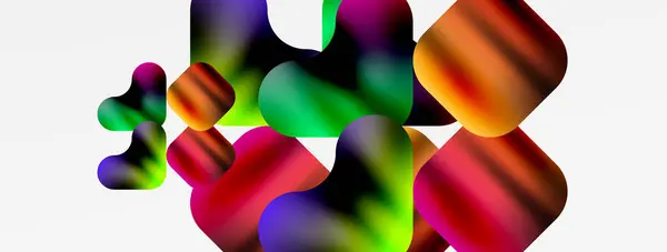 Affichage Vibrant Ballons Colorés Dans Des Tons Magenta Bleu Électrique — Image vectorielle