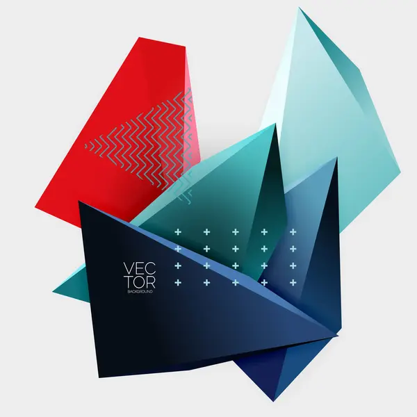 Una Serie Elementos Construcción Triangulares Con Palabra Vector Base Mostrando Ilustraciones de stock libres de derechos