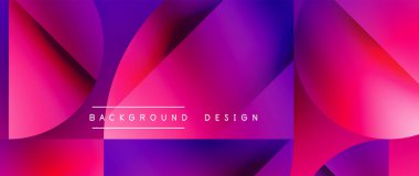 Geometrik desenli mor ve pembe bir arka plan. Yüksek kalite