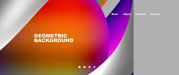 Vibrant Geometric Background Showcasing Rainbow Colors Including Orange Violet Magenta — Stock Vector