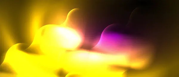 Ett Varmt Bärnstensfärgat Ljus Blandas Med Mjuk Lila Glöd Vilket — Stock vektor
