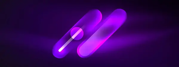 Automotive Lighting Font Purple Pink Glowing Gas Dark Background Creates — Stock Vector