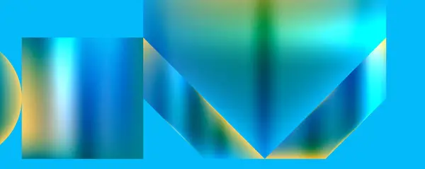 Ein Verschwommenes Bild Eines Farbenfrohen Objekts Mit Elektrischen Blau Und — Stockvektor