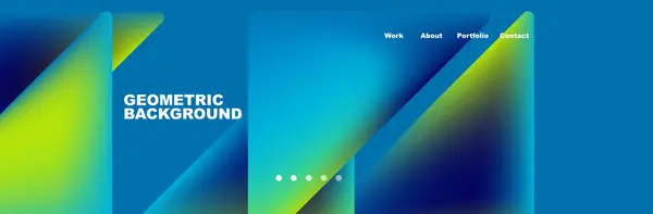 Design Features Colorful Geometric Background Gradient Azure Electric Blue Includes Vecteurs De Stock Libres De Droits
