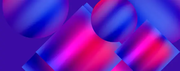 Абстрактный Фон Красочной Смесью Фиолетовых Розовых Синих Геометрических Фигур Картина — стоковый вектор