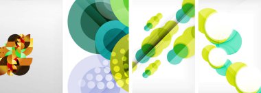 Soyut çember poster setiyle geometrik zarafet dünyası. Çemberler şekiller ve renkler senfonisiyle sarmalanır. Tasarımınız için çağdaş bir görsel ziyafet sunar.