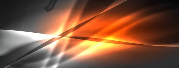 Immagine Una Luce Ambra Incandescente Che Emana Buco Muro Proiettando — Vettoriale Stock