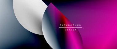 Menekşe ve morumsu daireler içeren sıvı mor ve elektrik mavisi bir arkaplan. Göz giyimi ve sanat projeleri için mükemmel.